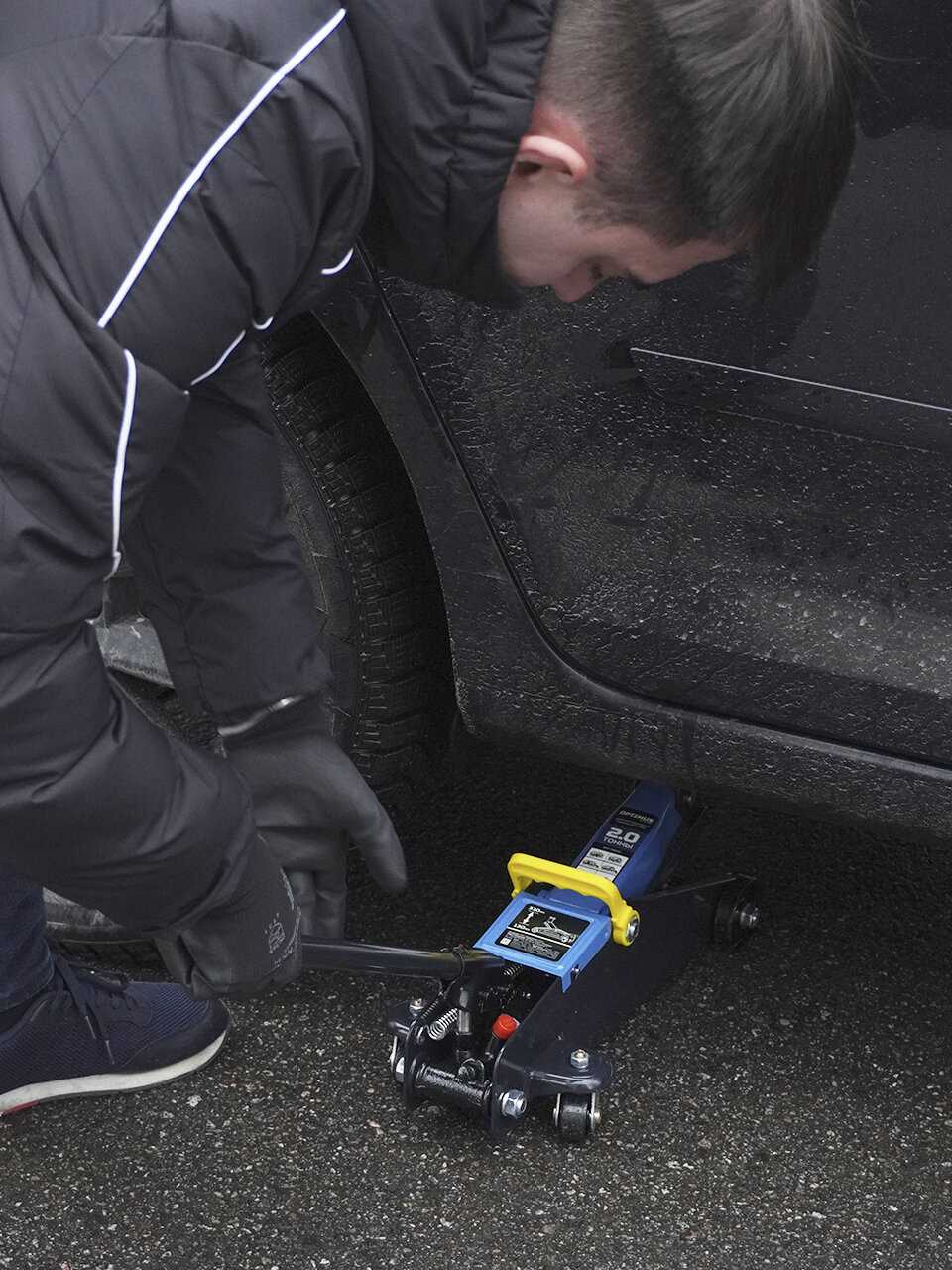 Домкрат подкатной гидравлический низкопрофильный 3 тонны (OPT-7450) фотография 22