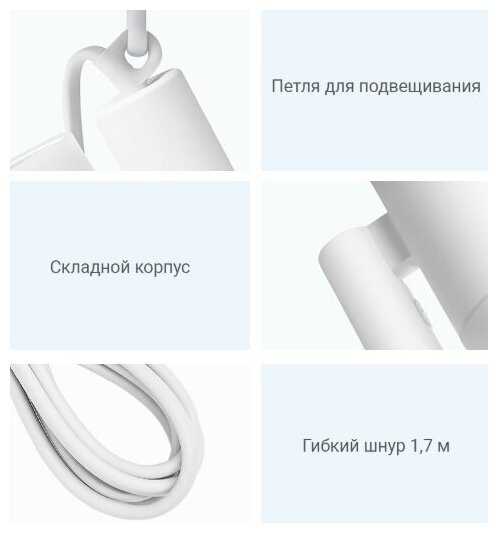 Фен для волос Xiaomi Mijia Negative Ion Hair Dryer H100 (CMJ02LXW, CMJ02LXP) (pink) фотография 2