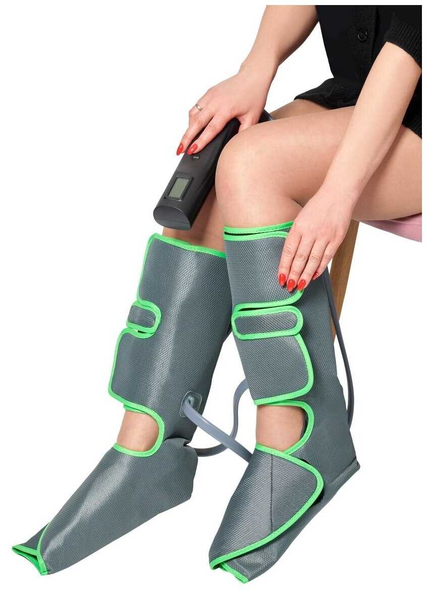 Компрессионный лимфодренажный массажер для ног, Bradex (товары для здоровья, серый, KZ 1166) фотография 1