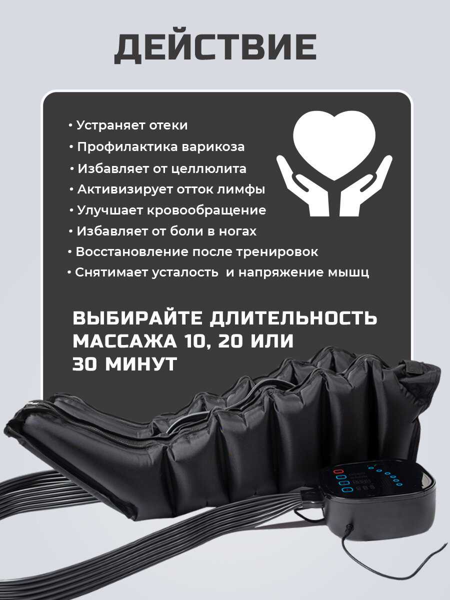 Манжета для талии 4-х камерная Healo M4 для лимфодренажного аппарата/прессотерапии фотография 29