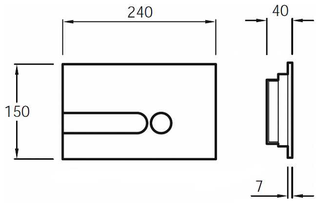 Кнопка смыва Jacob Delafon E4326-CP фотография 1