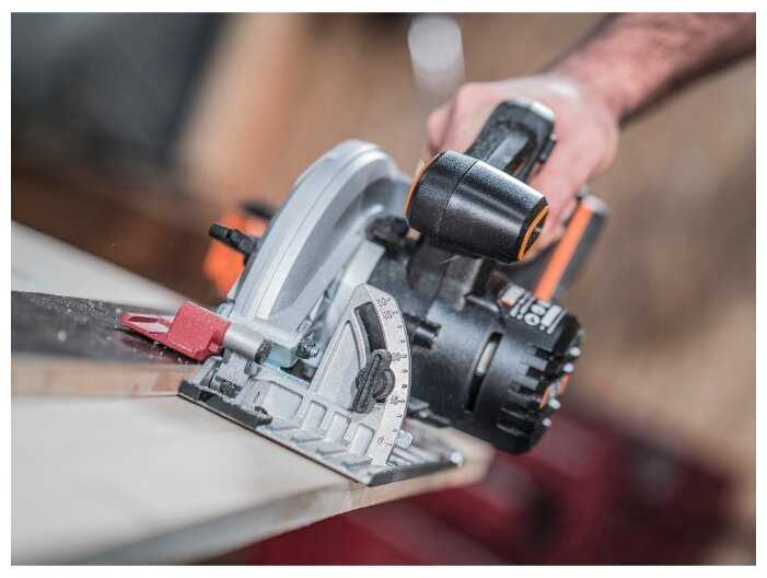 Дисковая пила Worx WX530.9 0 коробка фотография 4