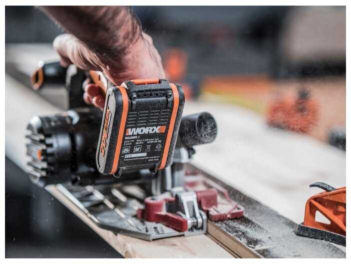Дисковая пила Worx WX530.9 0 коробка фотография 5