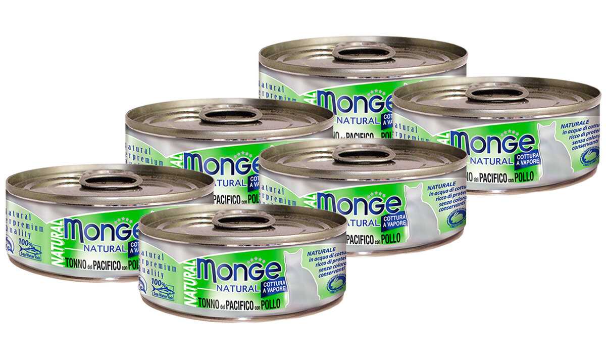 Корм для кошек Monge Natural (с тихоокеанским тунцом, с курицей) фотография 4