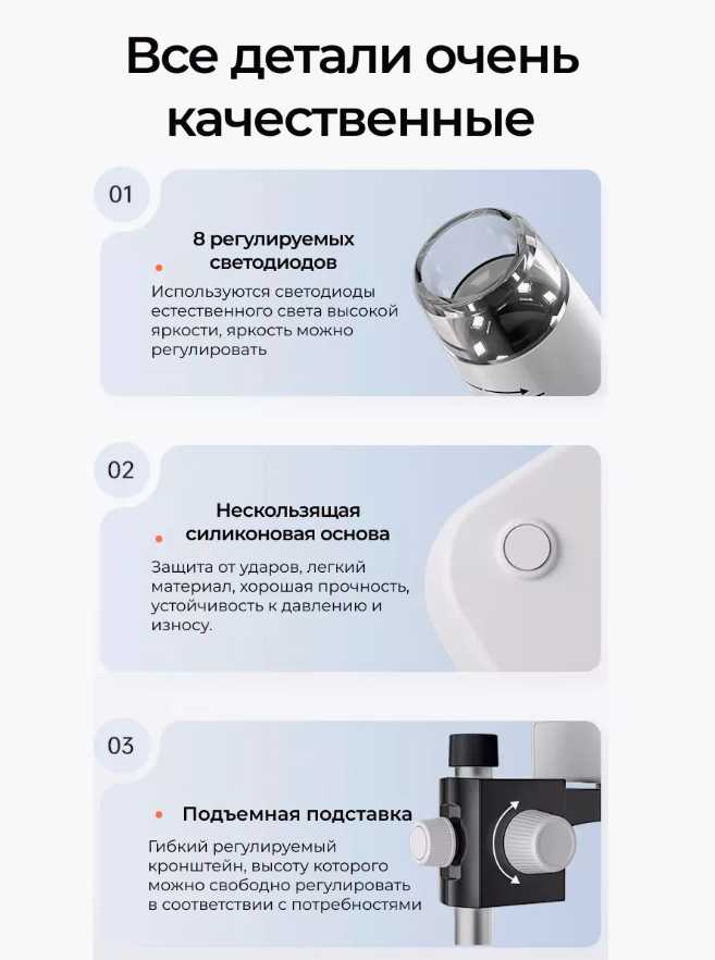 Микроскоп Inskam с цифровым экраном и светодиодной подсветкой фотография 7