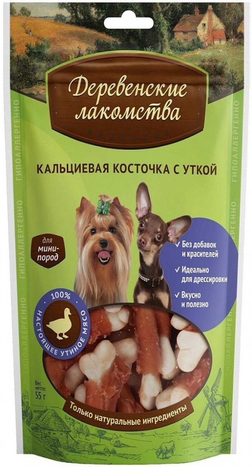 Лакомство для собак Деревенские лакомства Кальциевая косточка с уткой фотография 18