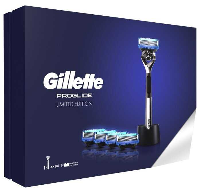 Набор Gillette подарочный: подставка, бритвенный станок ProGlide Flexball Chrome ограниченная серия с хромированной ручкой фотография 3