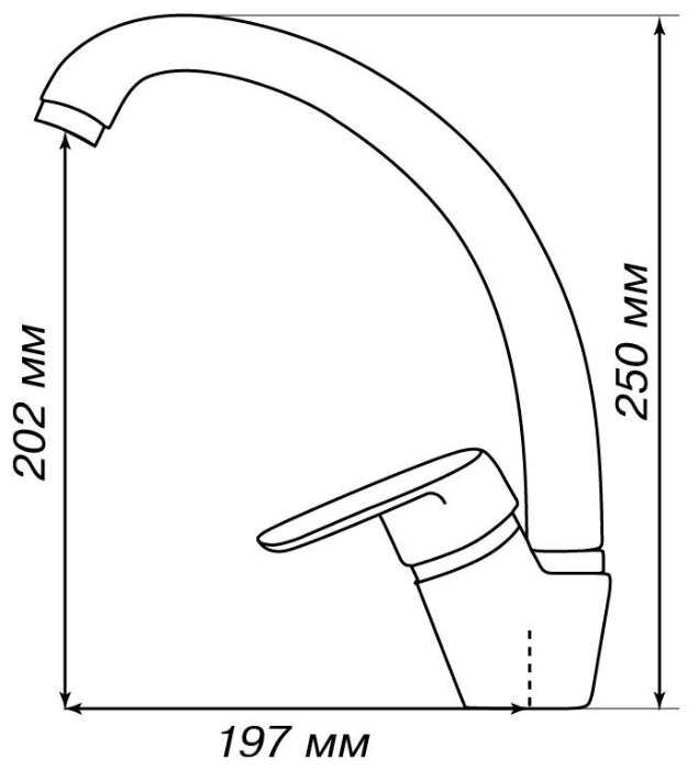 Смеситель для кухни (мойки) АКВАТОН Нимо, рычажный фотография 8
