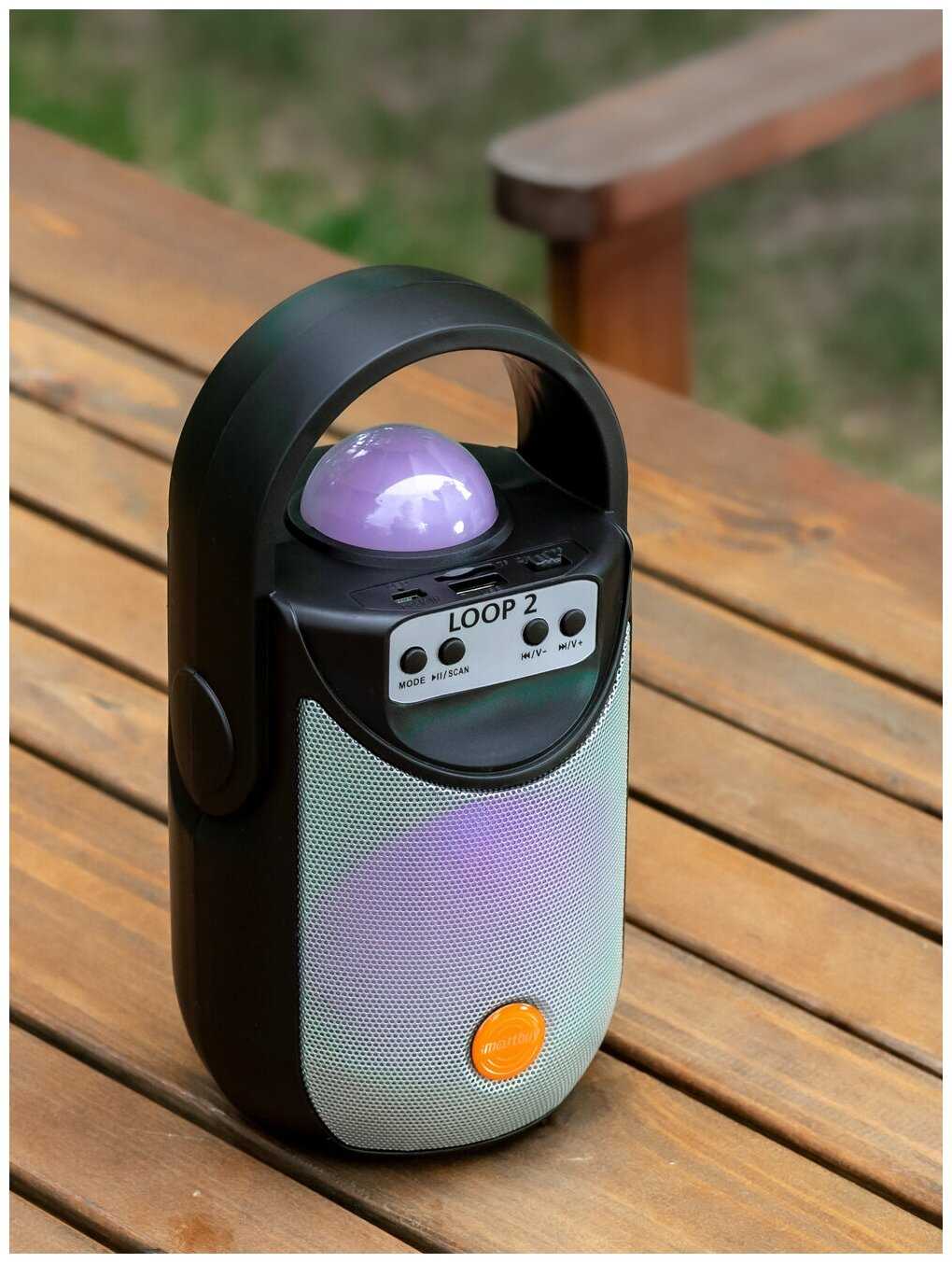 Портативная колонка SmartBuy LOOP 2, 5 Вт, Bluetooth, MP3, FM-радио (SBS-5060), черная фотография 4