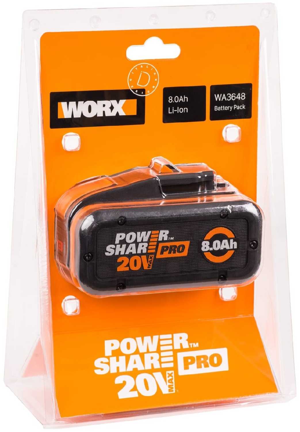 Аккумулятор Worx WA3648 Li-Ion 20 В фотография 4