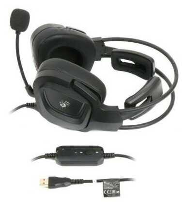 Гарнитура игровая A4Tech Bloody G575, черный (g575 usb/ black) фотография 6