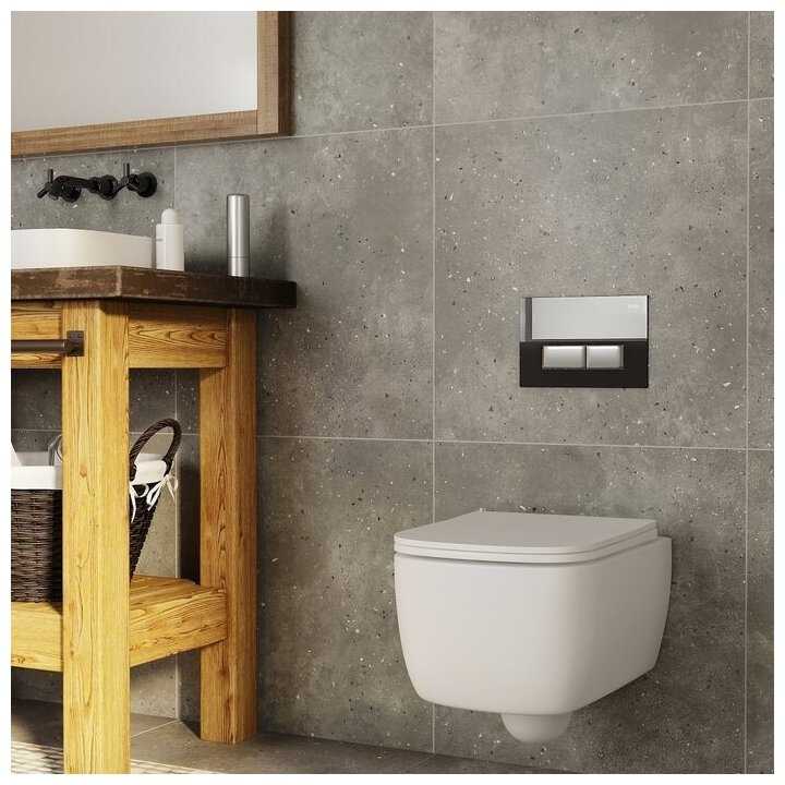 Клавиша смыва, черное стекло, Uniglass, 010, IDDIS, UNG10GBi77 фотография 1