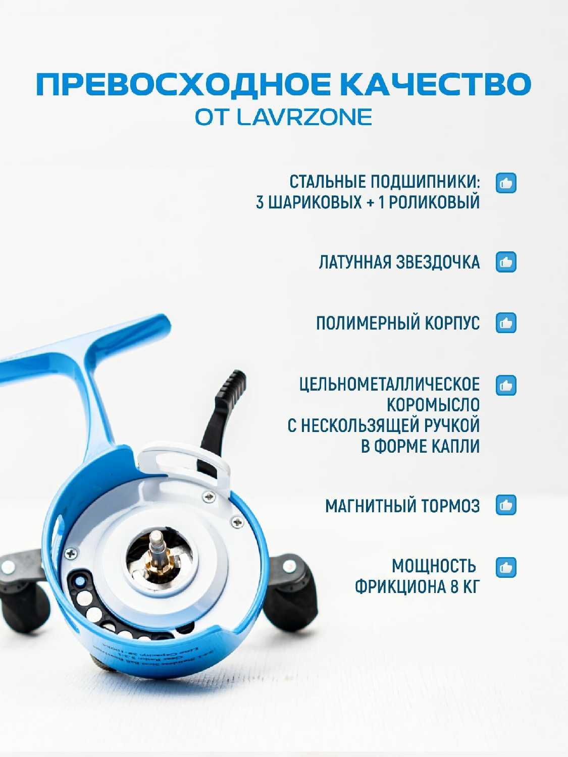 Катушка для фидера с байтранером LAVRZONE FO6000 фотография 25