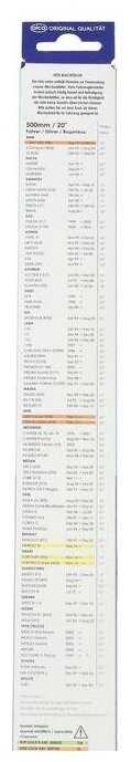 Щетка стеклоочистителя ALCA SUPER FLAT, 20