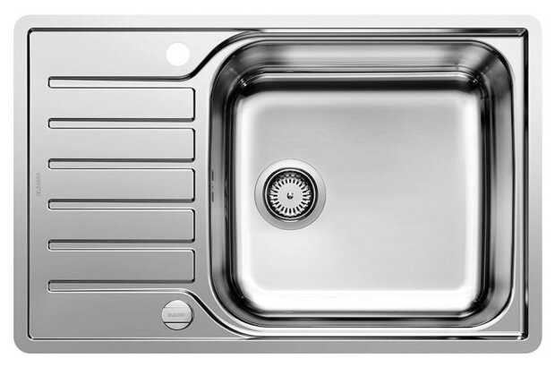 Врезная кухонная мойка Blanco Lantos XL 6 S-IF Compact, 50х78см, нержавеющая сталь