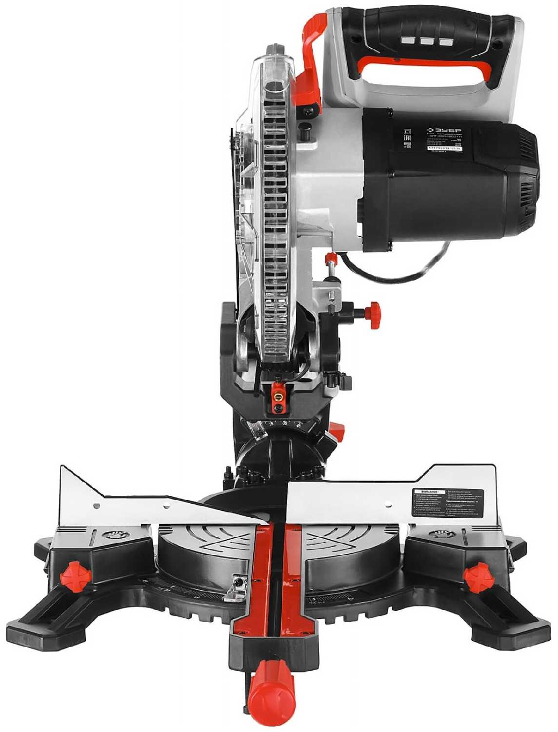 Торцовочная сетевая пила ЗУБР Торцовочная пила с протяжкой ЗПТ-255-1800 фотография 3
