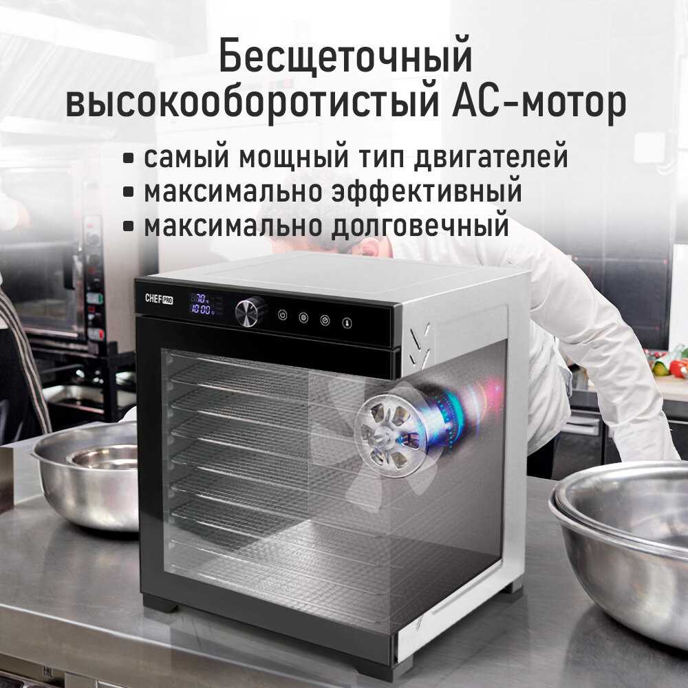 Сушилка для фруктов, овощей CHEF PRO Сушилка для фруктов и овощей (CF-FD805A) фотография 6