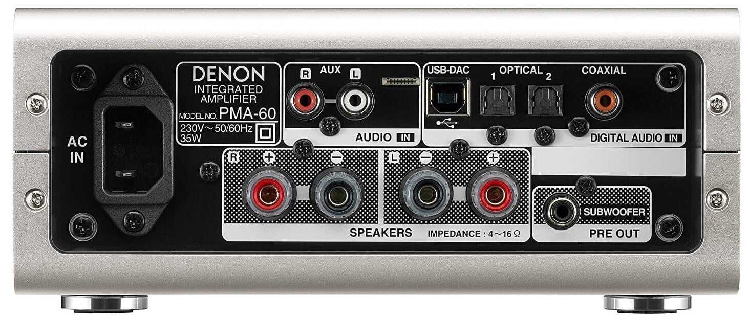 Интегральный усилитель Denon PMA 60 SPE2 фотография 2
