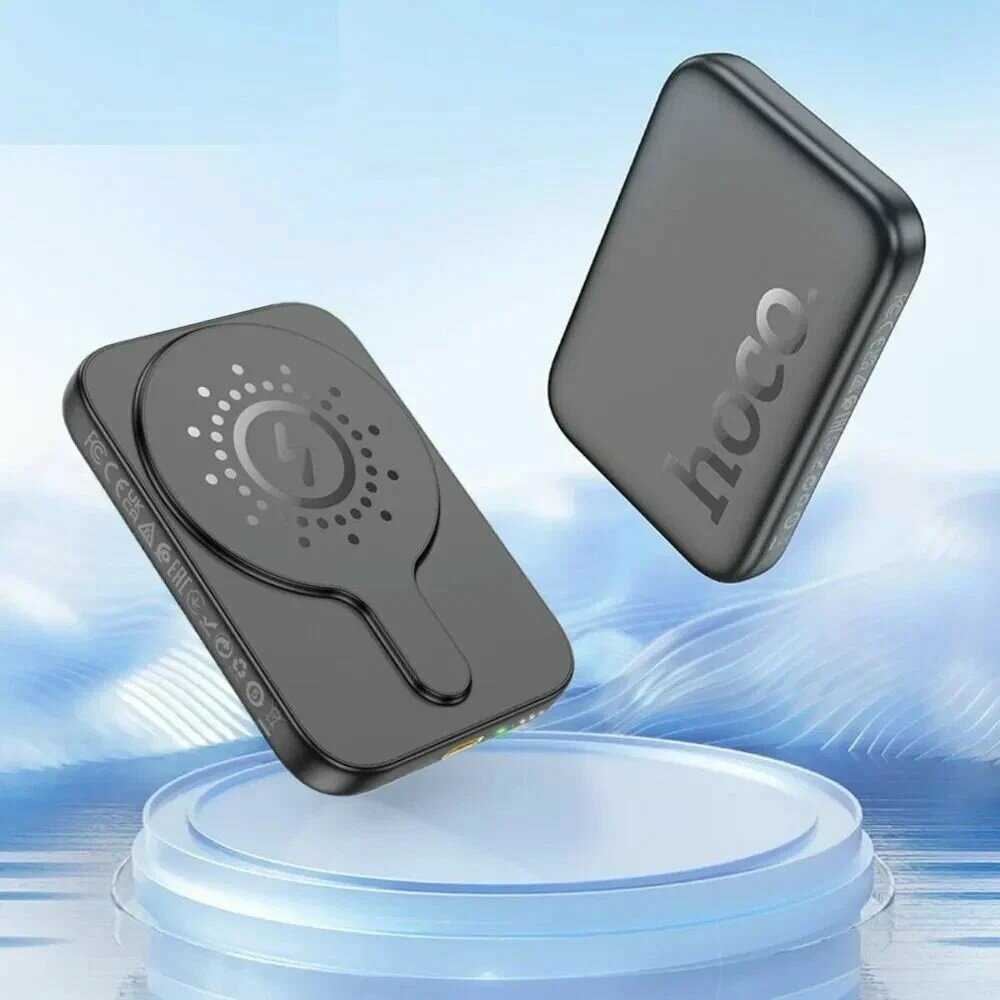 Беспроводной магнитный аккумулятор Hoco J117 MagSafe 5000 mAh PD20W QC3.0 фотография 6