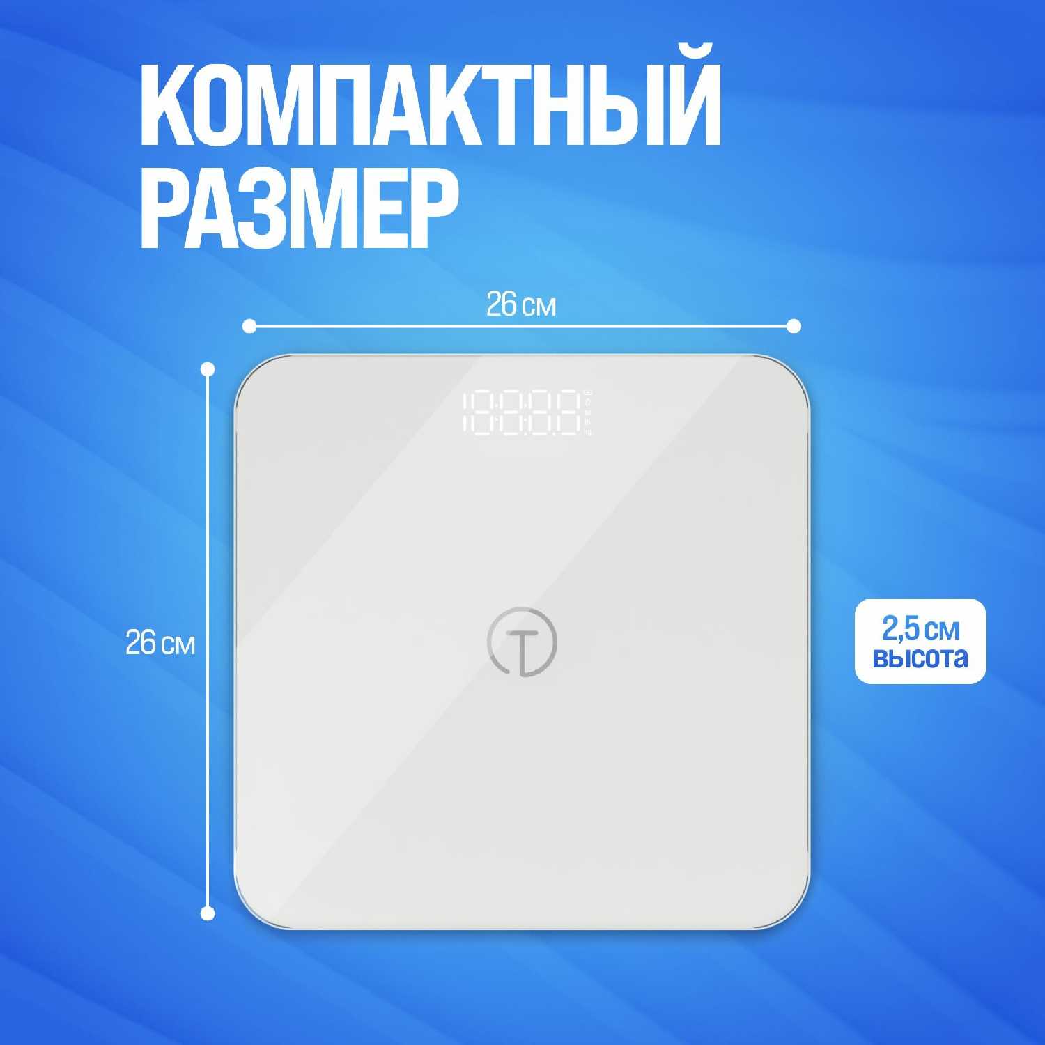 Весы напольные электронные TItan Electronics Умные весы фотография 31