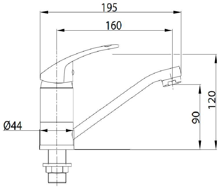 Смеситель для умывальника одноручный Juguni с гибкой подводкой, литой поворотный излив, 0402.709 фотография 8