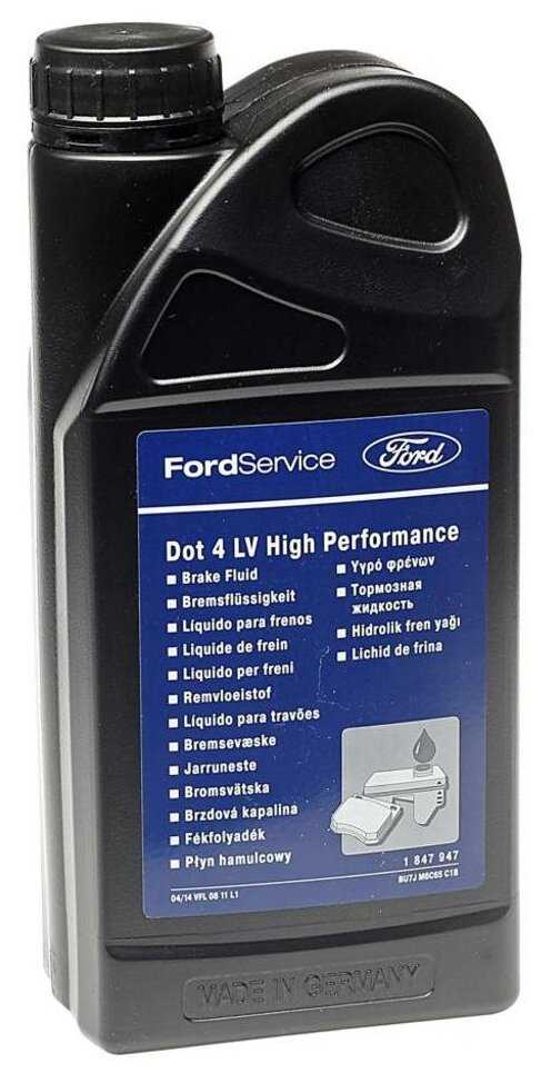 Тормозная жидкость Ford DOT 4 LV High Performance (1847947/1847945) фотография 6
