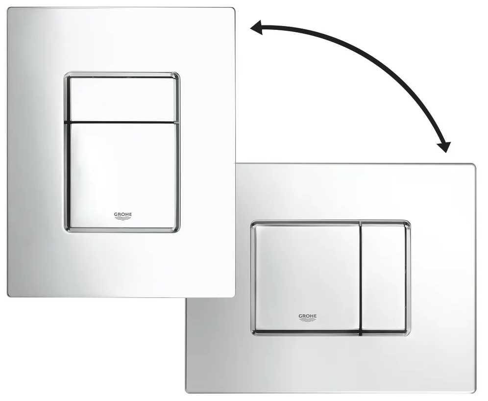 Кнопка смыва Grohe пневматическая для инсталляции Rapid SL, хром (6669200w) фотография 2