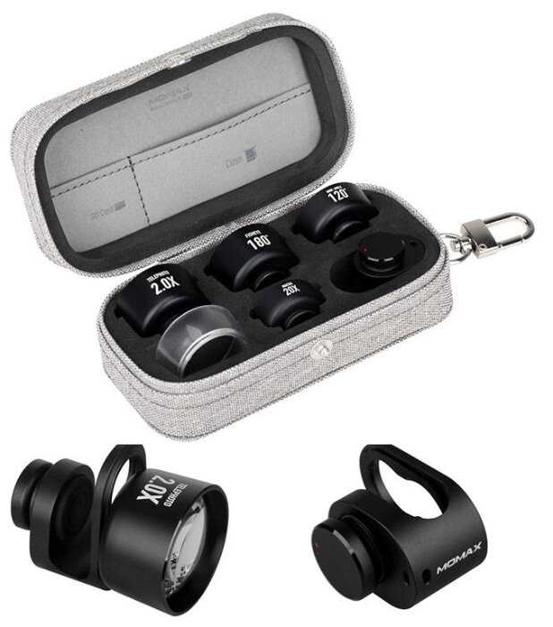 Набор объективов MOMAX X-Lens Pro 4 in 1 Premium Lens Kit фотография 3