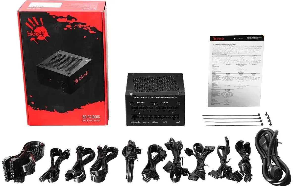 Блок питания BLOODY BD-PS1000G (bd-ps1000g-m) фотография 19