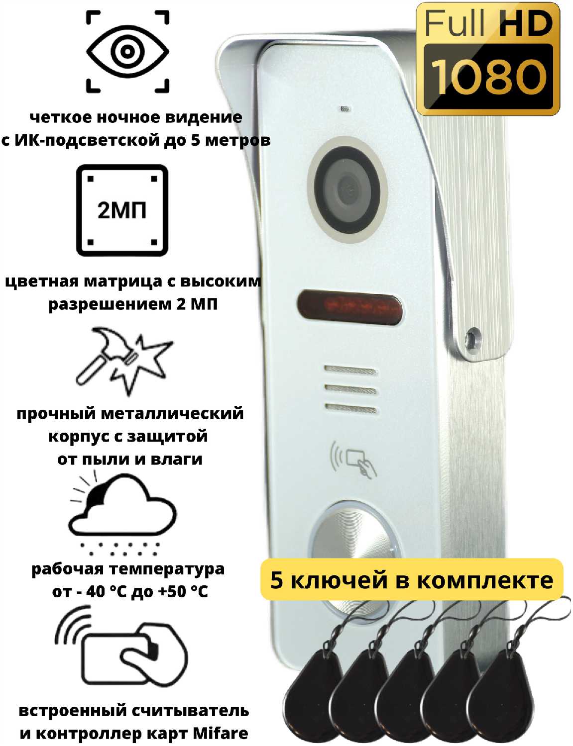 Комплект домофона WIFI Комплект домофона с вызывной панелью и электромеханическим замком WIFI фотография 28