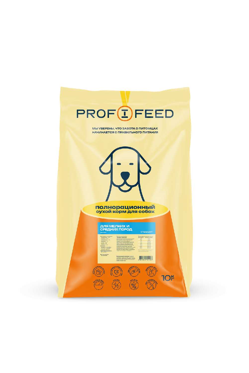 Корм для собак Profifeed Для собак мелких и средних пород