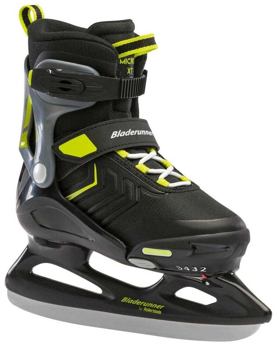 Детские раздвижные коньки Bladerunner Micro XT Ice 21/22 - Black/Lime