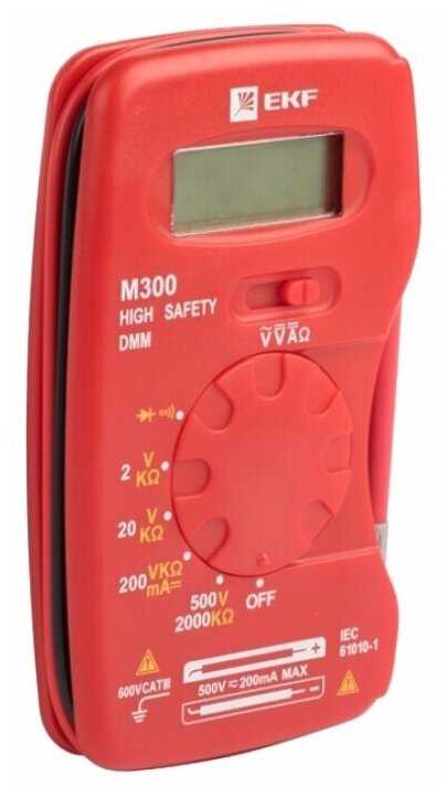 Мультиметр цифровой EKF M300 фотография 5