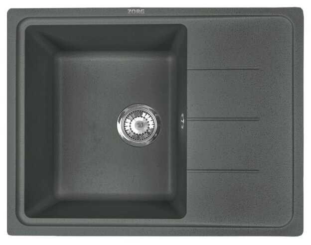 Врезная кухонная мойка ZorG Sanitary Torino 62, 50х61.5см, искусственный гранит фотография 7