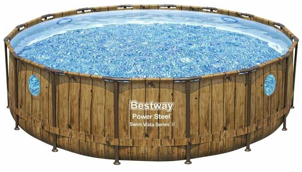 Бассейн Bestway Power Steel Swim Vista Set (56725) фотография 13