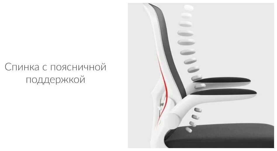 Кресло компьютерное HBADA ergonomic double-waisted (HDNY163BM) фотография 2