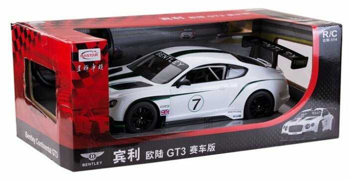 Легковой автомобиль Rastar Bentley Continental GT3 70600, 1:14, 35 см фотография 4