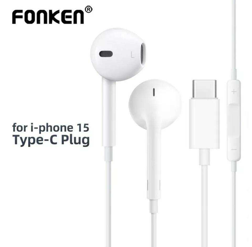 Проводные наушники с разъемом Type-C для iPhone 15