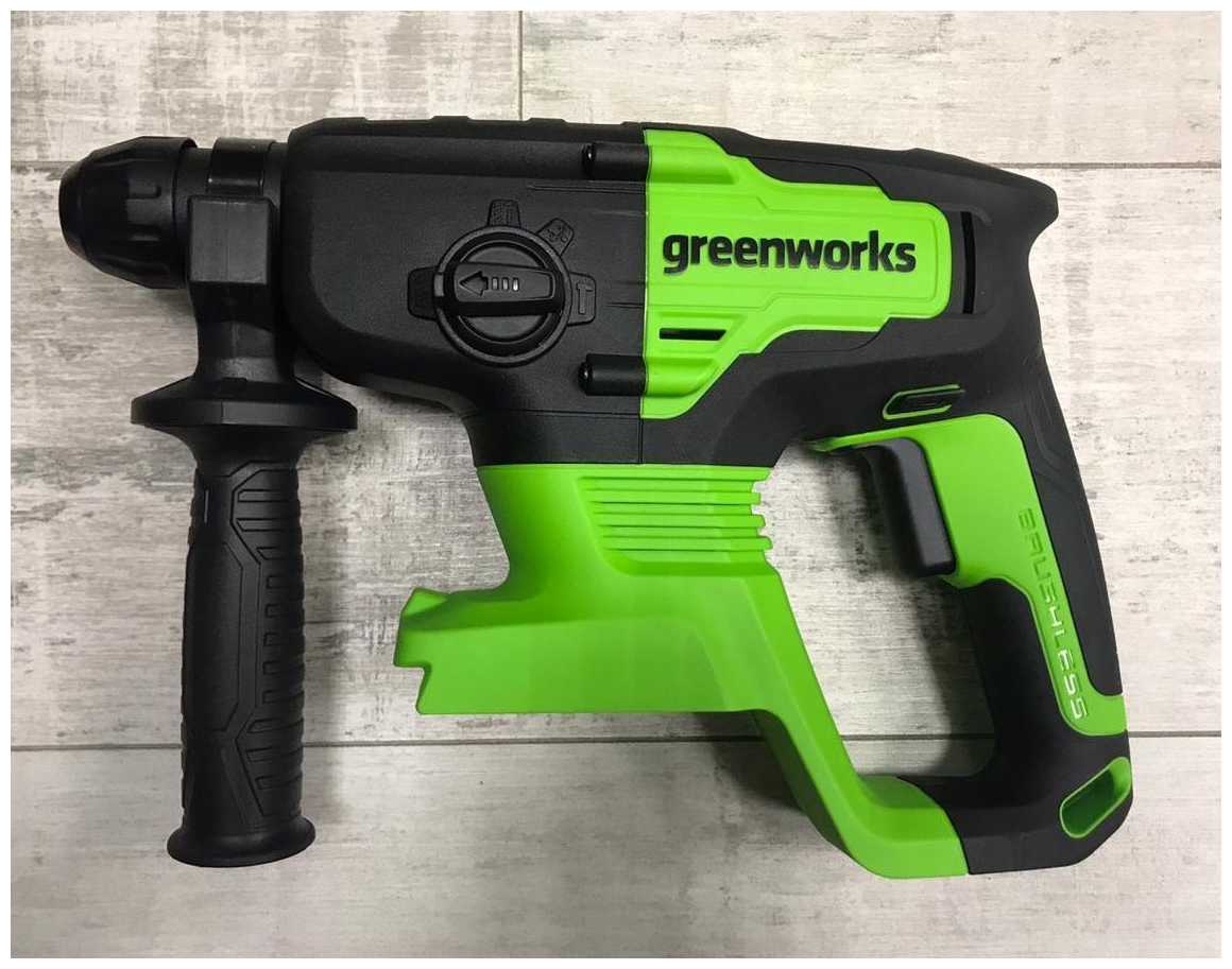 Перфоратор аккумуляторный Greenworks GD24SDS2 3803007, без аккумулятора фотография 3