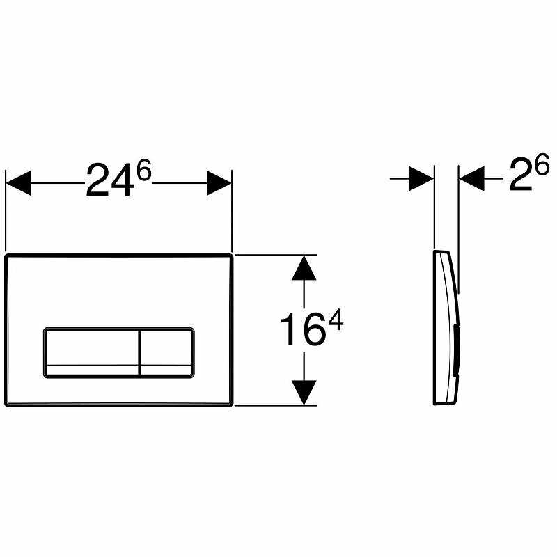 Кнопка смыва Geberit Delta 50 (115.119.46.1) фотография 2