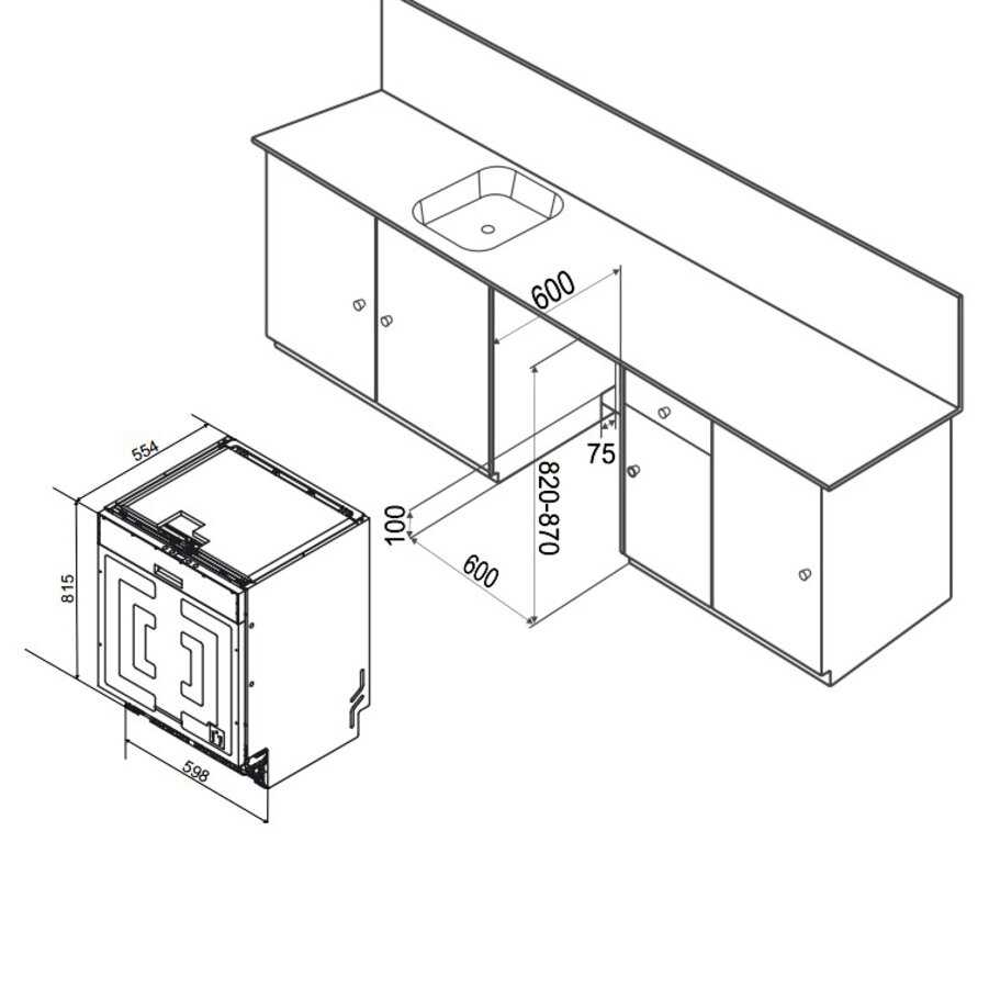 Встраиваемая посудомоечная машина Weissgauff BDW 6038 Infolight фотография 5