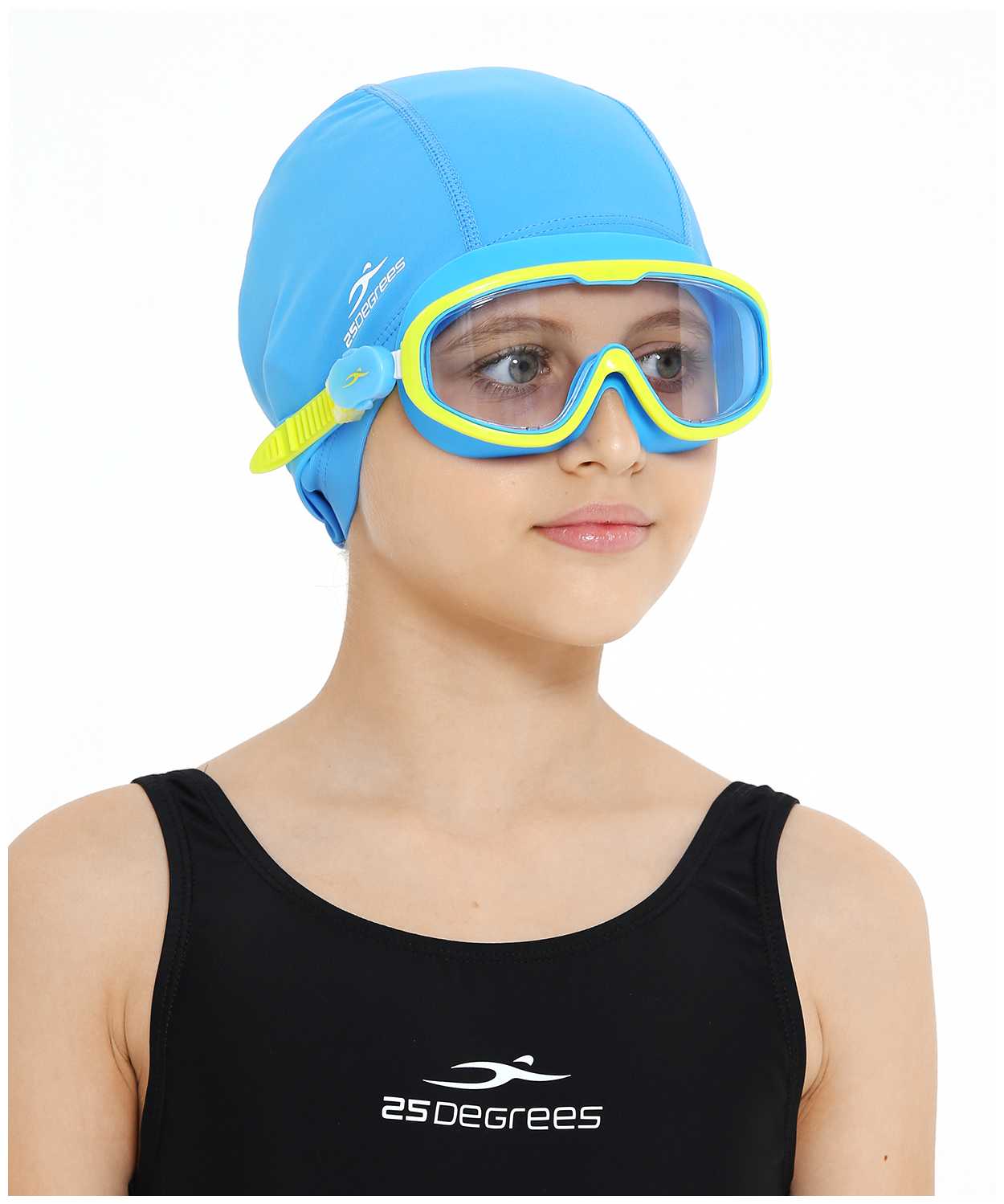 Очки-маска для плавания 25DEGREES Hyper Blue/Lime 25D21018, детский фотография 3