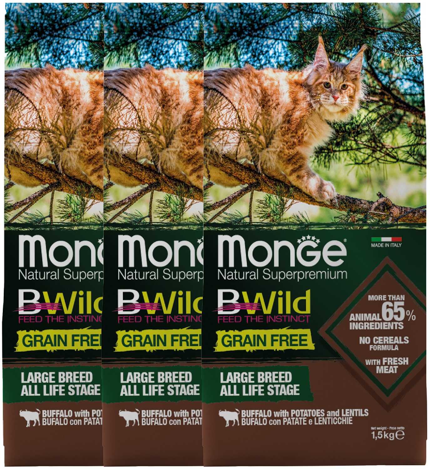 Корм для кошек Monge BWILD Feed the Instinct