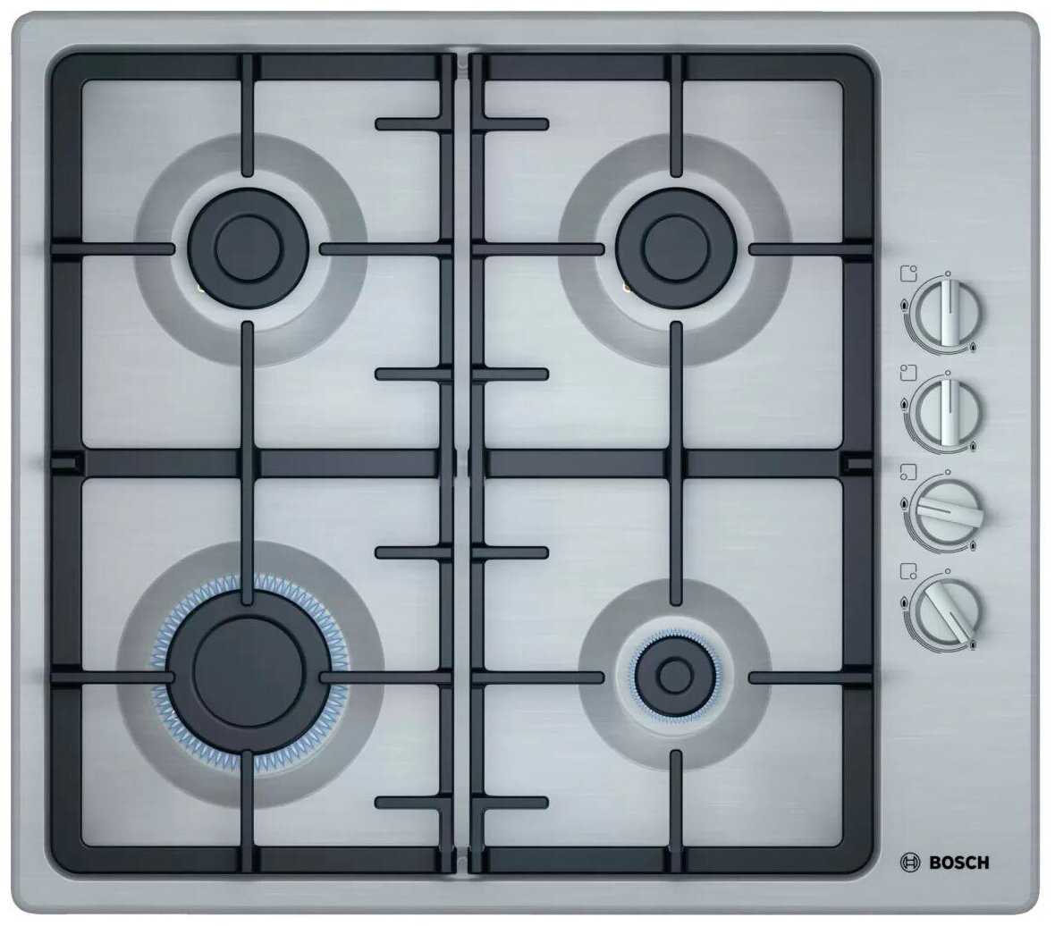 Газовая варочная панель Bosch Serie 2 60 cm PBP6C5B92L, серебристый фотография 2