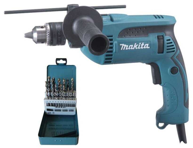 Дрель ударная Makita HP1640X4, 680 Вт фотография 12