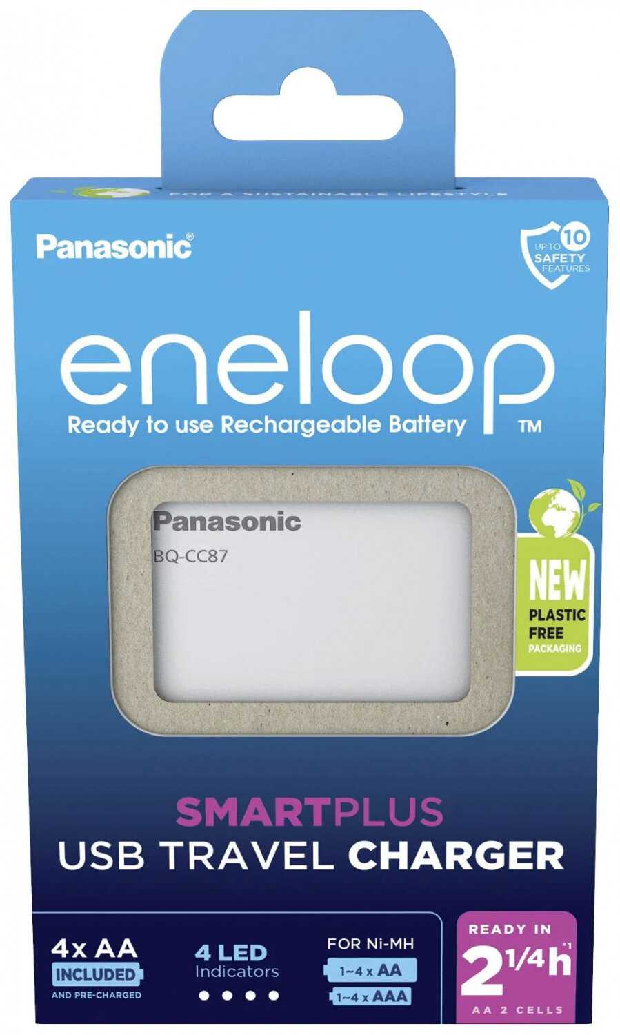 Зарядное устройство Panasonic Eneloop SmartPlus USB Travel Charger фотография 3