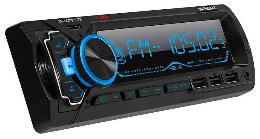 Автомагнитола Soundmax SM-CCR3182FB 1DIN 4x50Вт фотография 7