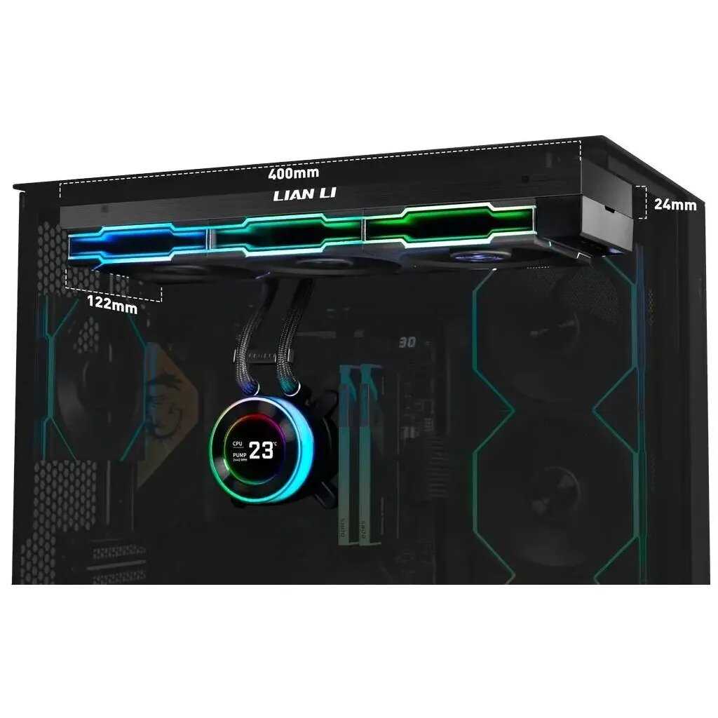 СВО для процессора Lian Li HydroShift II LCD-C 360TL фотография 2