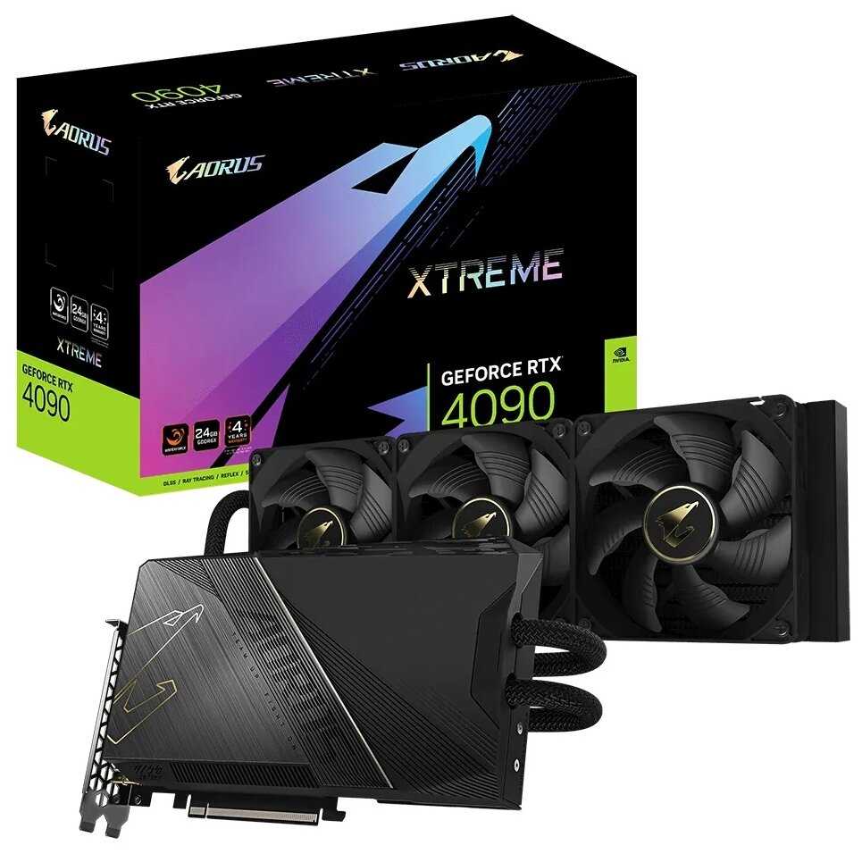 Видеокарта GIGABYTE AORUS GeForce RTX 4090 XTREME WATERFORCE (GV-N4090AORUSX W-24GD) фотография 6