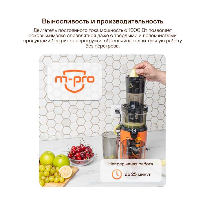 Шнековая соковыжималка Garlyn J-300 фотография 1